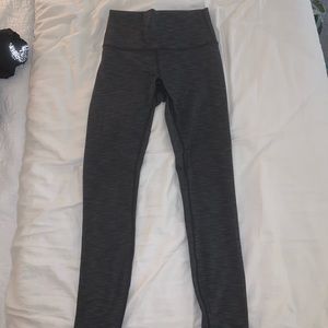 Gray Lululemon Wunder Under Leggings Size 4